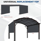 17' x 6.8' Waterproof Pergola Canopy Replacement Cover, Dark Gray | Waterproof - Image 3