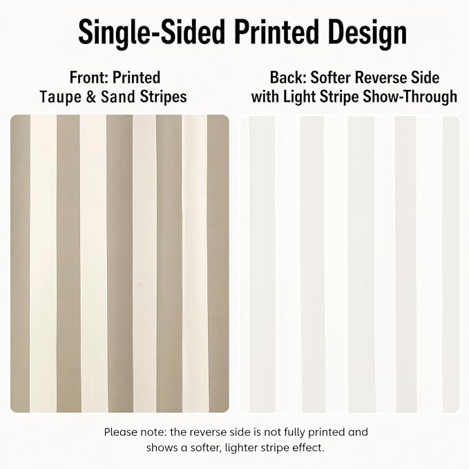4 Panels Outdoor Stripe Curtains - Image 6
