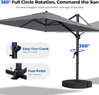 9x12 FT Cantilever Patio Umbrella - Image 2