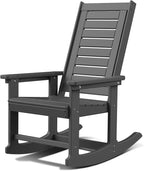 GREENVINES Oversized Outdoor Rocking Chair, HDPE Rocker by GreenVines