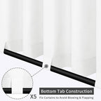 Easy-Going Outdoor Patio Curtains 2 Panels, 110x108 inch, Porch and Pergola - Image 3