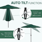 Tempera Patio Market Outdoor Table Umbrella - Image 2