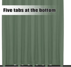 Easy-Going Outdoor Curtains for Patio 1 Panel, 110x96 inch, Sage Green | - Image 4