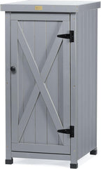 HABAU Outdoor Storage Cabinet for Patio, Garden Potting Bench Table by HABAU