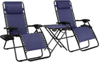 Amazon Basics Outdoor Adjustable Zero Gravity Folding Reclining Lounge Chair by AmazonBasics