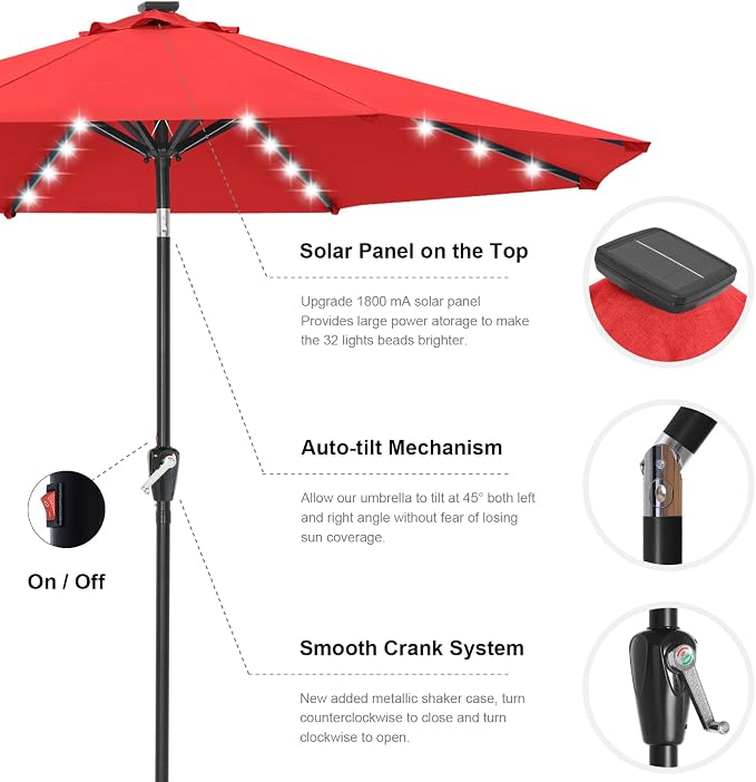 ABCCANOPY Solar Led Patio Umbrella - Image 7