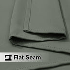 NICETOWN 2 Panels Greyish Green Outdoor Curtains - Image 6
