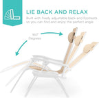 Best Choice Products Set of 2 Adjustable Steel Mesh Zero Gravity Lounge Chair - Image 4