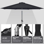 Tempera Patio Market Outdoor Table Umbrella - Image 4