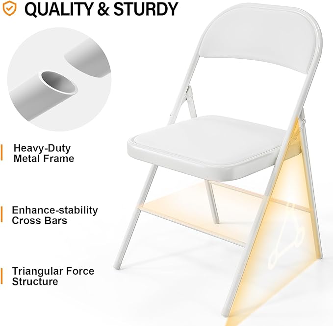 VINGLI 20 Pack Folding Chairs - Image 4