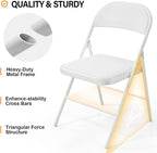 VINGLI 8 Pack Folding Chairs - Image 4