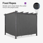 PURPLE LEAF Outdoor Aluminum Pergola 10'x10' - Image 2