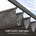 Pergola Shade Cover Replacement Canopy Top Compatible - Image 7