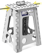Delxo 17.5 Inch Folding Step Stool, Foldable Step Stool by Delxo