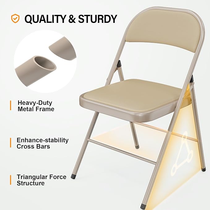 VINGLI 20 Pack Folding Chairs - Image 4