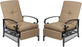 Incbruce Outdoor Lounge Chair Set of 2 Patio Furniture Adjustable Recliner by Incbruce
