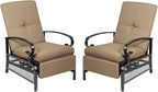 Incbruce Outdoor Lounge Chair Set of 2 Patio Furniture Adjustable Recliner by Incbruce
