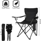 Damei century 4Pack Folding Camping Chairs, Portable - Image 3