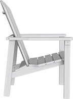 Stackable Adirondack Chairs Set of 2, Compact HDPE, All-Weather - Image 9