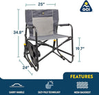 GCI Outdoor Freestyle Rocker Portable Folding Rocking Chair, Outdoor Camping - Image 3