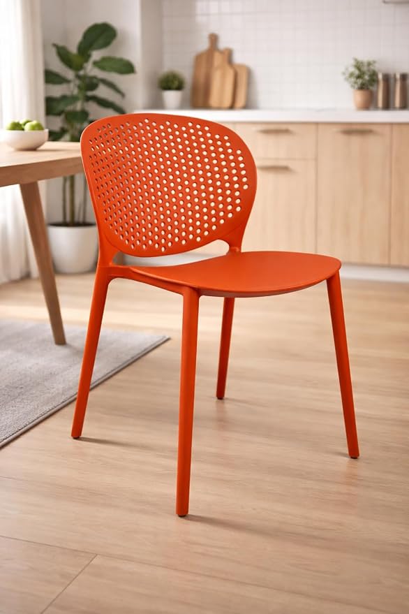 2xhome Set of 2 Patio Dining Chairs | Modern Stackable Outdoor Pool Side Chair - Image 5