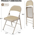 VINGLI 6 Pack Folding Chairs - Image 3