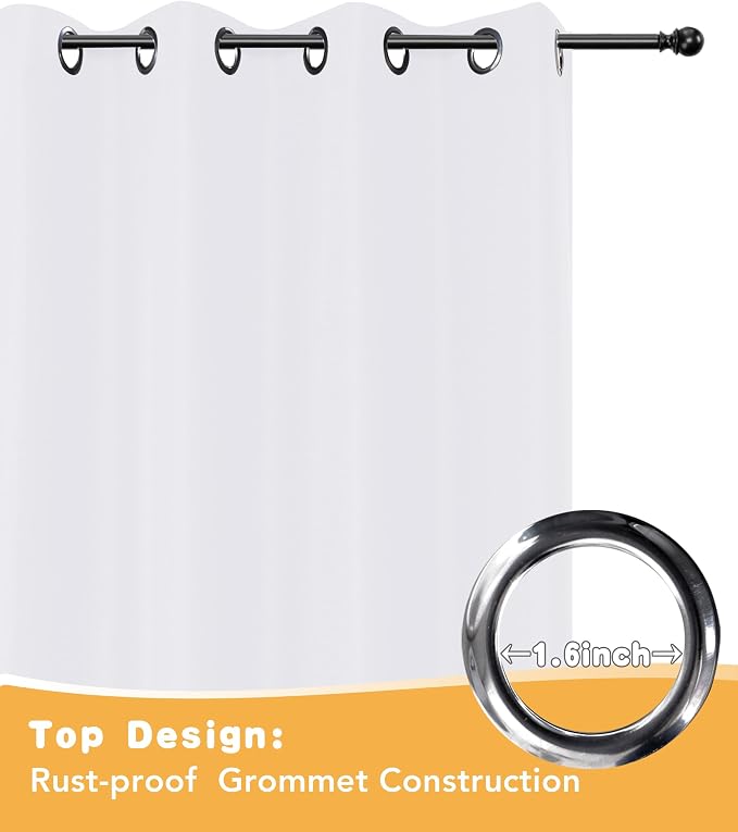 HolidayIdeas White Outdoor Curtains - Image 4