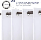 PureFit Outdoor Curtains for Patio Waterproof Weatherproof Outside Curtains | - Image 4