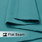 NICETOWN Peacock Teal Patio Outdoor Curtains 95 inch Length, Thermal Insulated - Image 5