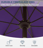 9FT Auto-Tilt Patio Umbrella|Outdoor Market Table Umbrella - Image 4