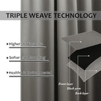 NICETOWN Patio Outdoor Curtain Waterproof, Thermal Insulated Stainless Steel - Image 4