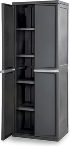 Sterilite 4 Shelf Cabinet, Durable Plastic Storage Solution, 1 Pack | by Sterilite