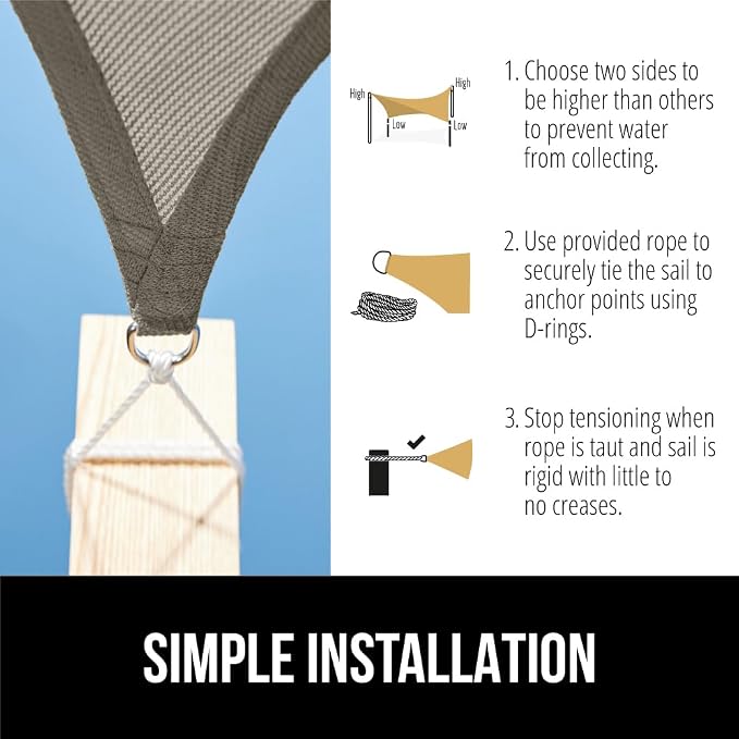 GORILLA GRIP Heavy Duty Sun Shade, UV Protection Fade Tear and Rust Resistant - Image 6