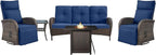 5 Piece Wicker Patio Furniture Set by Belord