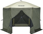 VEVOR Pop Up Gazebo Screen Tent 6 Sided Canopy Sun Shelter - Image 4