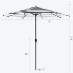 Abba Patio 9FT Lyon Outdoor Patio Umbrella Outdoor Table Umbrella - Image 3