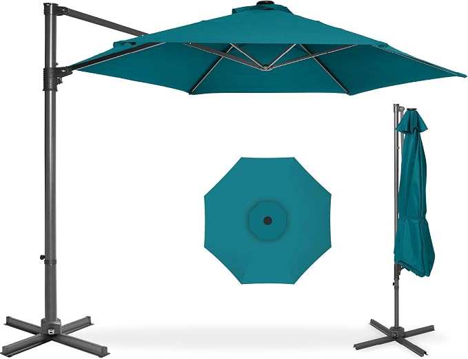 Best Choice Products 10ft Offset Cantilever Hanging Market Patio Umbrella by Unknown