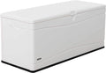 LIFETIME Outdoor Storage Deck Box, 130 Gallon, Arctic White, UV-Protected by Lifetime
