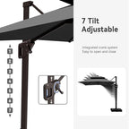 9' X 12' Cantilever Patio Outdoor Umbrella - Image 4