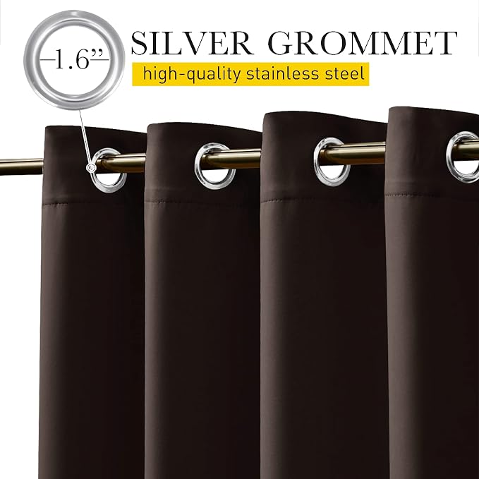 NICETOWN 2 PCs Weighted Outdoor Curtains - Image 2