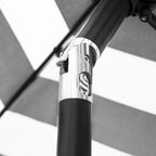 Sunnyglade 9' Patio Umbrella Black and White Outdoor Table Umbrella 8 Ribs | - Image 4