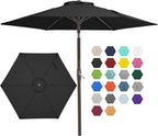 JEAREY 7.5 ft Outdoor Patio Umbrella, Table Umbrella, Tilt & Crank lift - Image 8