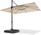 PURPLE LEAF Patio Cantilever Umbrella 10' x 13' Large Space - Image 8