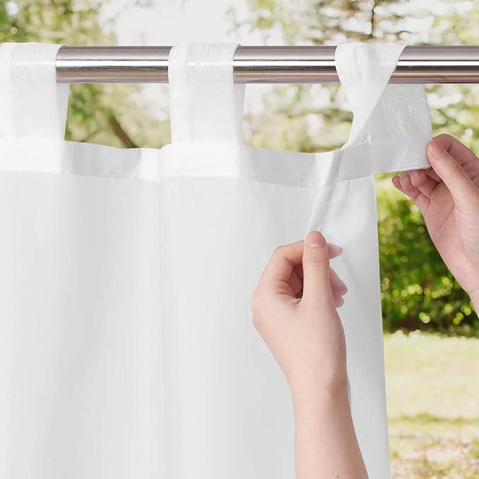 NICETOWN 2 Panels Outdoor Sheer Curtains by NICETOWN