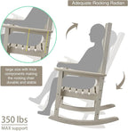 Oversized Outdoor Rocking Chair, Porch Rocker - Image 4