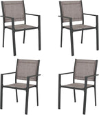 Patio Dining Chairs, All-Weather Textilene Outdoor Dining Chair Set of 4 by Olaterior