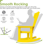 GREENVINES Oversized Outdoor Rocking Chairs Set of 2, HDPE Rocker - Image 4