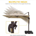 9x12 FT Patio Cantilever Umbrella - Image 4