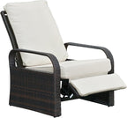 Outdoor Wicker Recliner Chair - Image 7
