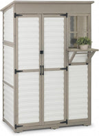 Large Outdoor Storage Cabinet, Weatherproof Garden Shed by PETSCOSSET